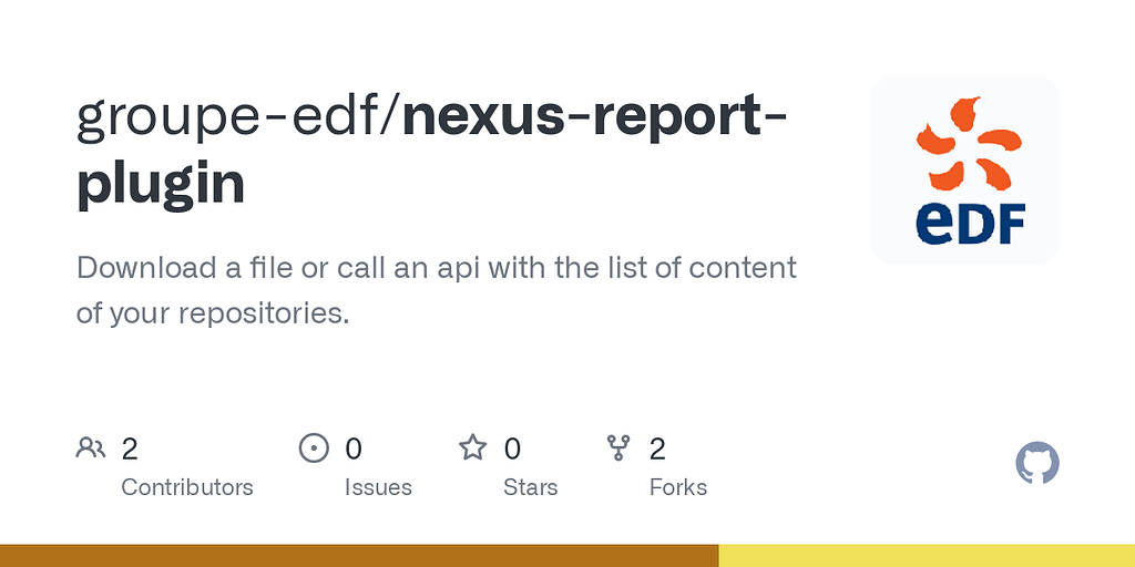 Github - Groupe-Edf/Nexus-Report-Plugin - Open Source Plugin To.